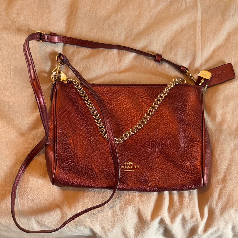 Coach Mahogany Leather Crossbody Bag